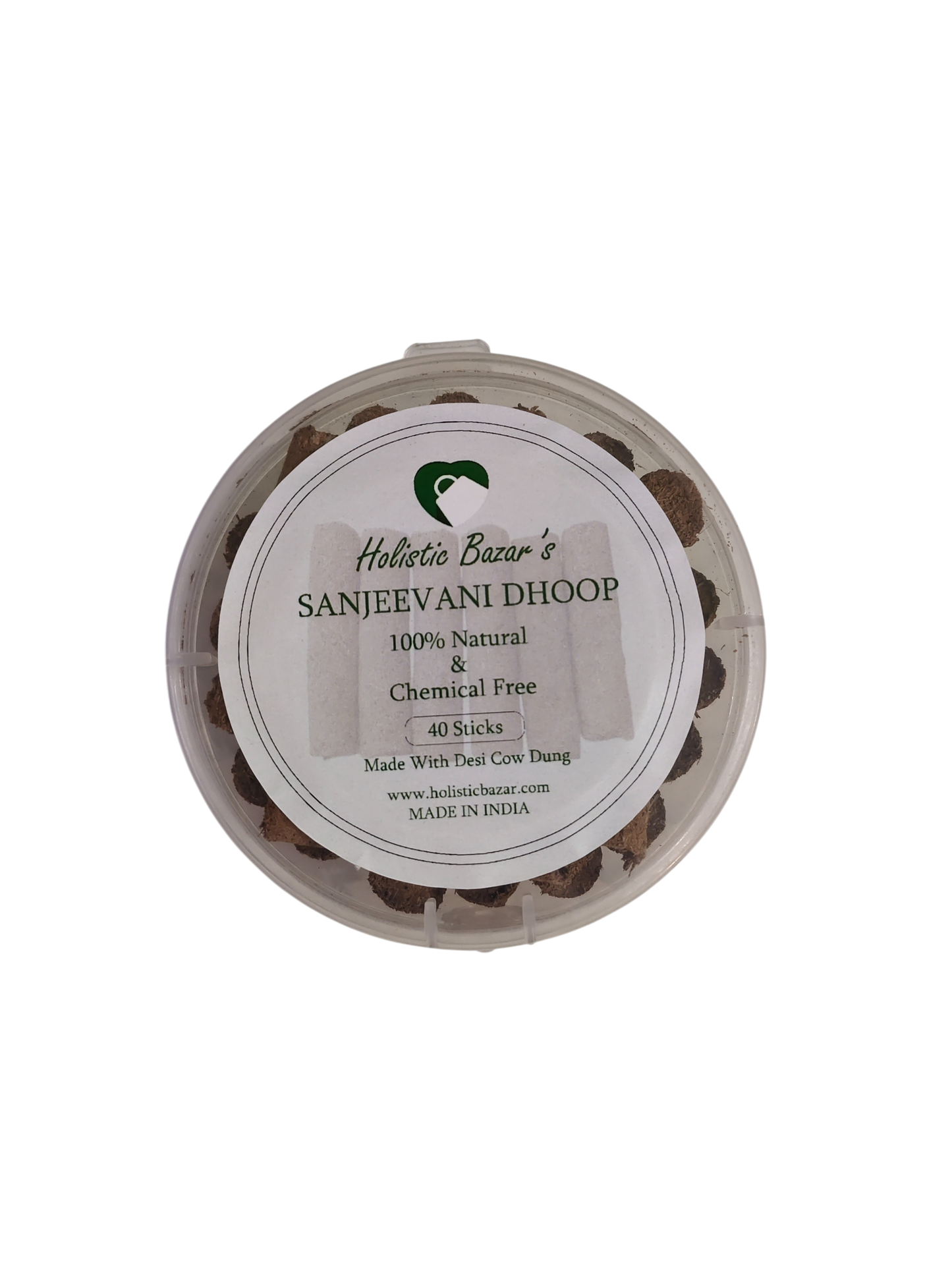 Sanjeevani Dhoop (Pack of 40 Sticks) | Made with Cow Dung | Pure Organic Dhoop