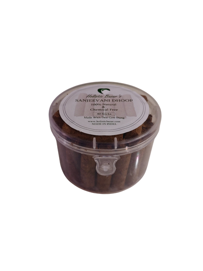 Sanjeevani Dhoop (Pack of 40 Sticks) | Made with Cow Dung | Pure Organic Dhoop